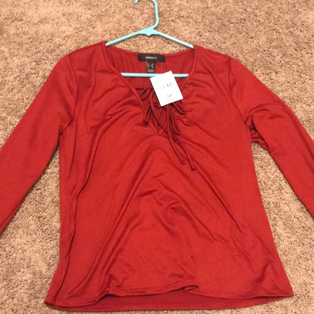 Plus size forever 21 shirt. Low cut